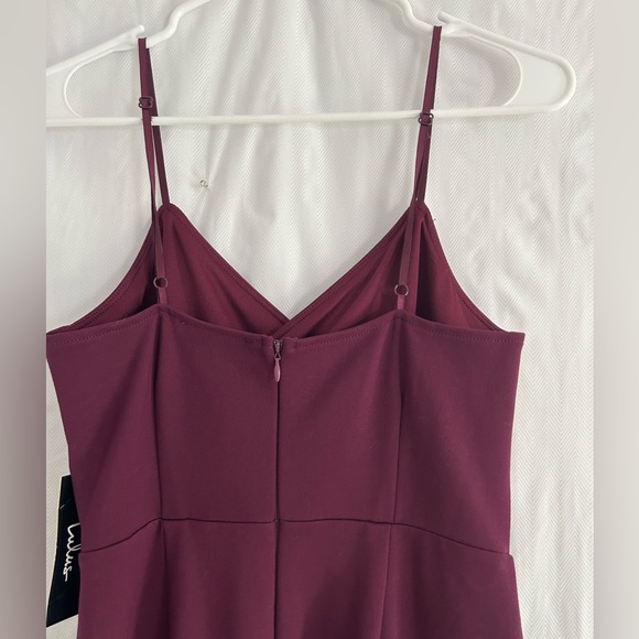 Lulus Have You Heard Plum Purple Surplice Midi Body Con Dress Size Small - Picture 8 of 12